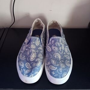 Paisley Pattern Slip-On Sneakers Vans